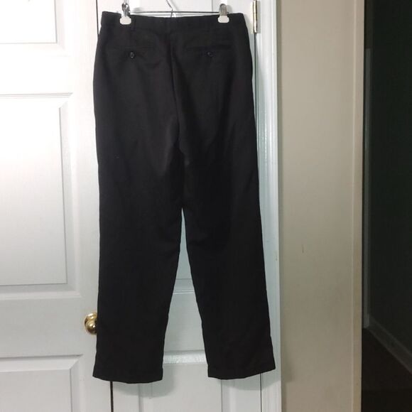 Perry Ellis black pleated dress pants business casual Sz 32x32 EUC - Picture 4 of 8